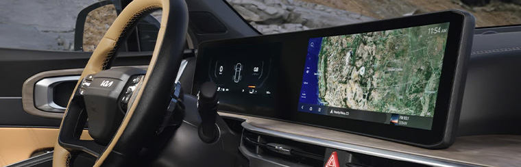 Photo showcasing tech features of the 2026 Kia Sorento