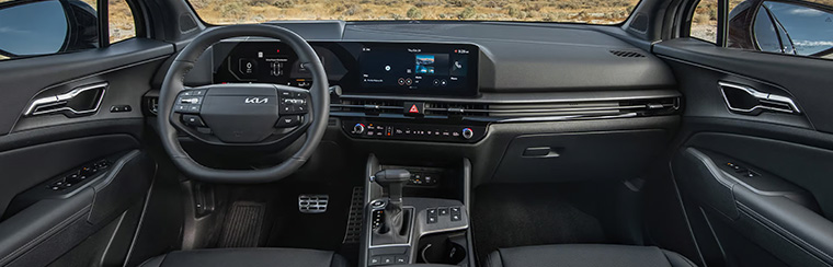Photo of the interior of the 2026 Kia Sportage