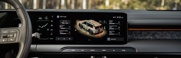 Photo showcasing tech features of the 2027 Kia Telluride