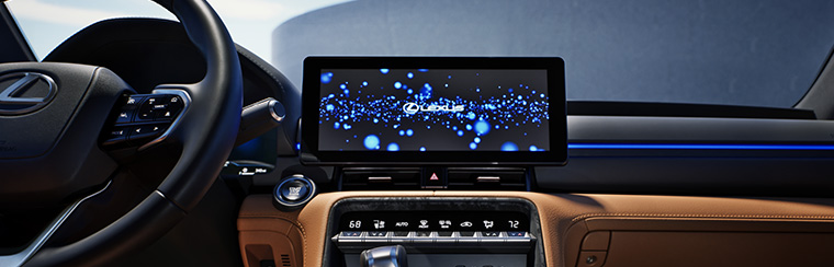 Photo showcasing tech features of the 2026 Lexus IS