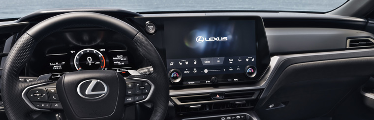 Photo showcasing tech features of the 2026 Lexus TX