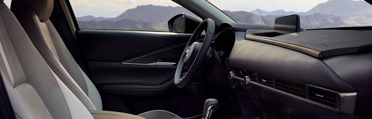 Photo of the interior of the 2026 Mazda CX-30