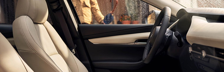 Photo of the interior of the 2026 Mazda3