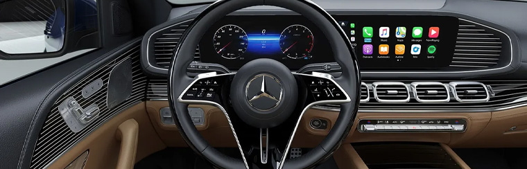 Photo showcasing tech features of the 2026 Mercedes-Benz GLS
