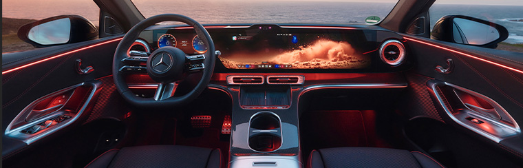 Photo of the interior of the 2027 Mercedes-Benz GLC