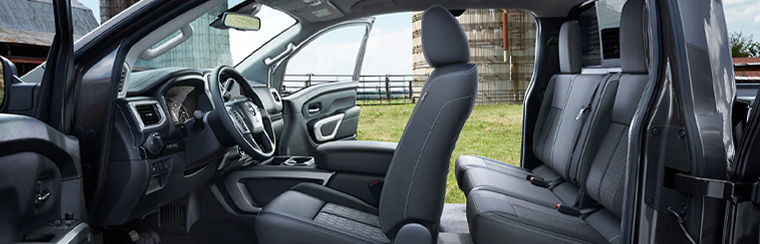 Photo of the interior of the 2024 Nissan Titan