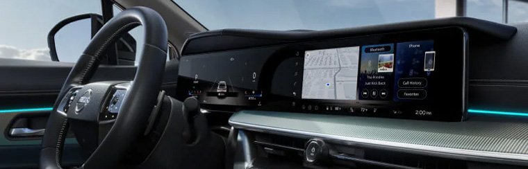 Photo showcasing tech features of the 2025 Nissan Murano