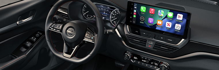 Photo showcasing tech features of the 2026 Nissan Altima