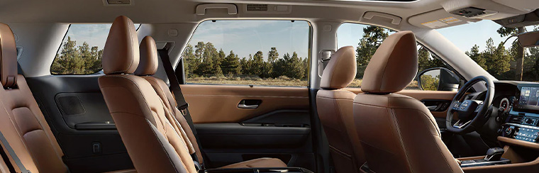Photo of the interior of the 2026 Nissan Pathfinder