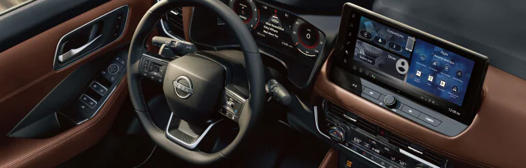 Photo showcasing tech features of the 2026 Nissan Rogue