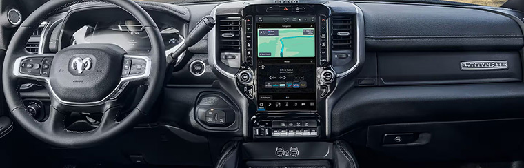 Photo showcasing tech features of the 2026 Ram 2500