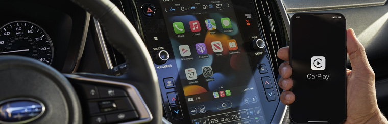 Photo showcasing tech features of the 2025 Subaru Ascent