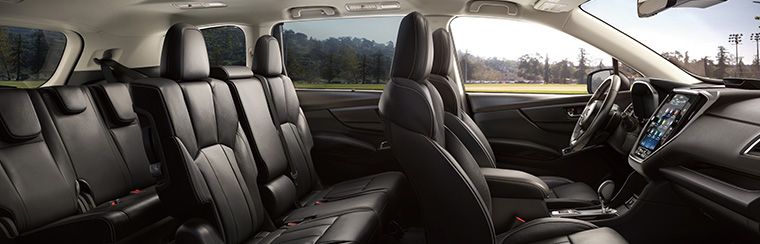 Photo of the interior of the 2026 Subaru Ascent