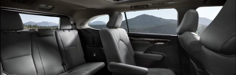 Photo of the interior of the 2026 Toyota Highlander