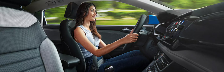 Photo of the interior of the 2025 Volkswagen Taos