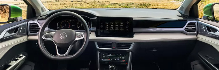 Photo of the interior of the 2026 Volkswagen Taos