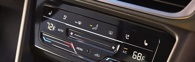 Photo showcasing tech features of the 2026 Volkswagen Taos